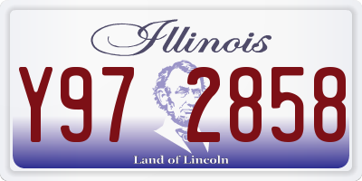IL license plate Y972858