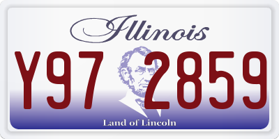 IL license plate Y972859