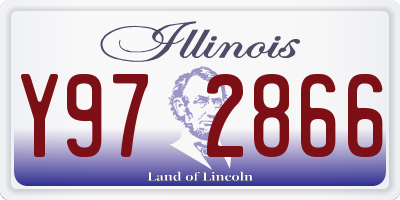 IL license plate Y972866