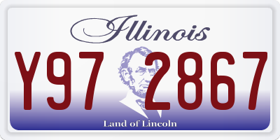 IL license plate Y972867