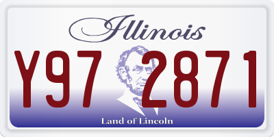 IL license plate Y972871