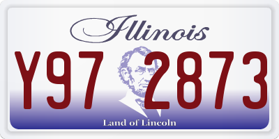 IL license plate Y972873