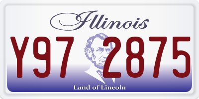 IL license plate Y972875