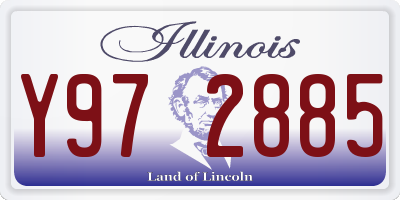 IL license plate Y972885