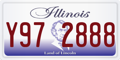 IL license plate Y972888