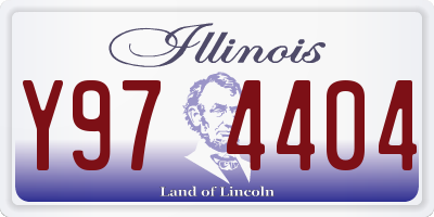 IL license plate Y974404