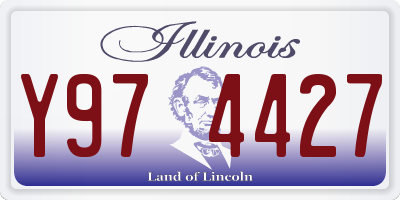 IL license plate Y974427