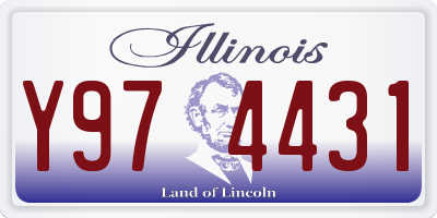IL license plate Y974431