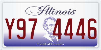 IL license plate Y974446