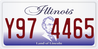 IL license plate Y974465
