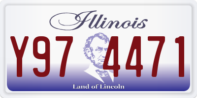 IL license plate Y974471