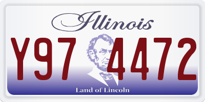 IL license plate Y974472