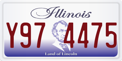 IL license plate Y974475