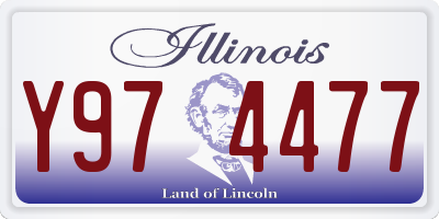 IL license plate Y974477