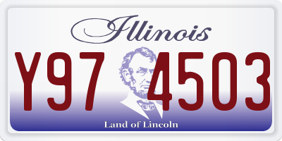 IL license plate Y974503