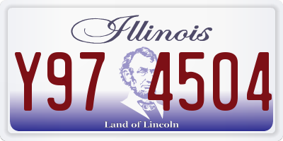 IL license plate Y974504