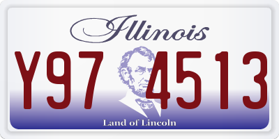IL license plate Y974513
