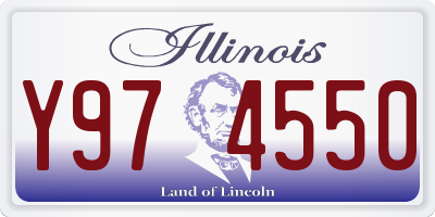 IL license plate Y974550
