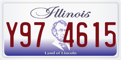 IL license plate Y974615