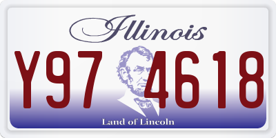 IL license plate Y974618