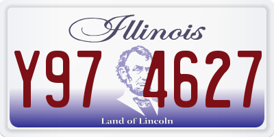 IL license plate Y974627