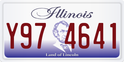 IL license plate Y974641