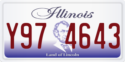 IL license plate Y974643