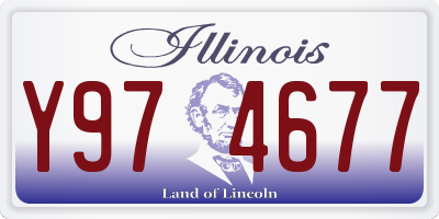 IL license plate Y974677