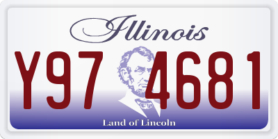 IL license plate Y974681