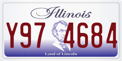 IL license plate Y974684