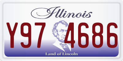 IL license plate Y974686