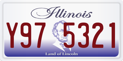 IL license plate Y975321
