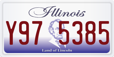 IL license plate Y975385