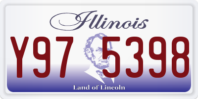 IL license plate Y975398