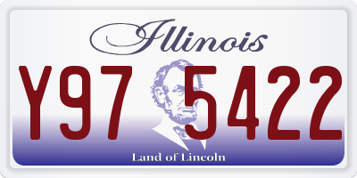 IL license plate Y975422