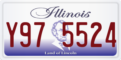 IL license plate Y975524