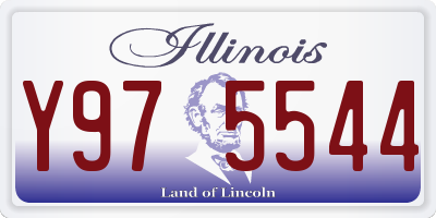 IL license plate Y975544