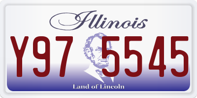 IL license plate Y975545