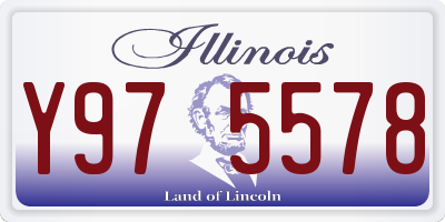 IL license plate Y975578