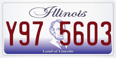IL license plate Y975603