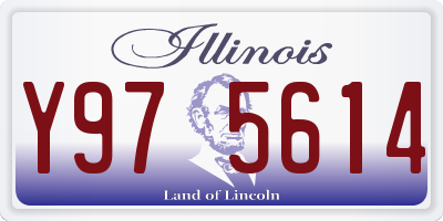 IL license plate Y975614