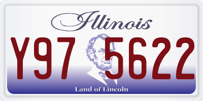 IL license plate Y975622