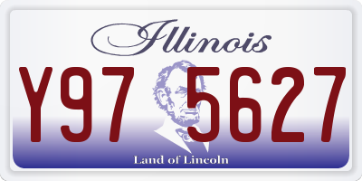 IL license plate Y975627