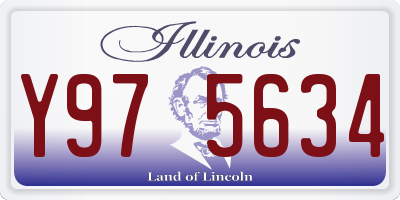 IL license plate Y975634