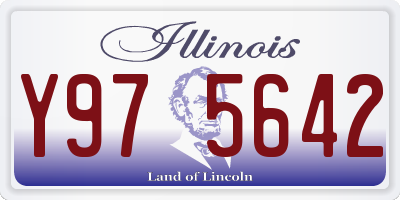 IL license plate Y975642