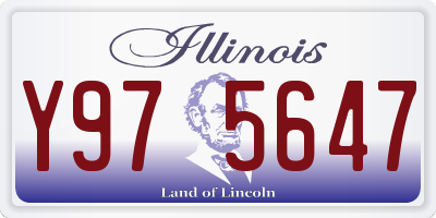 IL license plate Y975647
