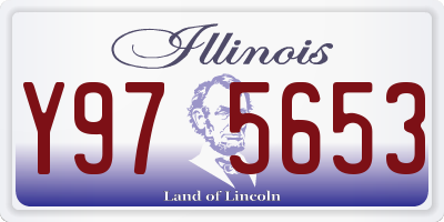 IL license plate Y975653