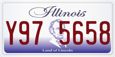 IL license plate Y975658
