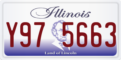 IL license plate Y975663