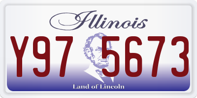 IL license plate Y975673